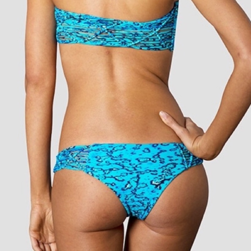 Mikoh Swimwear Bikini Bottoms Reef Print